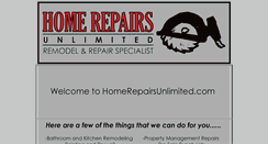 Desktop Screenshot of homerepairsunlimited.com