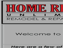 Tablet Screenshot of homerepairsunlimited.com